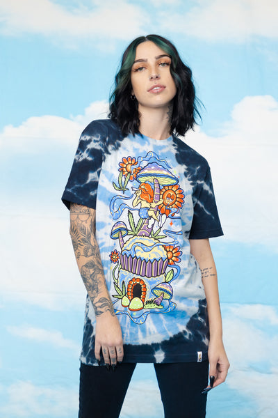 Gnome Home Tie Dye Black SST