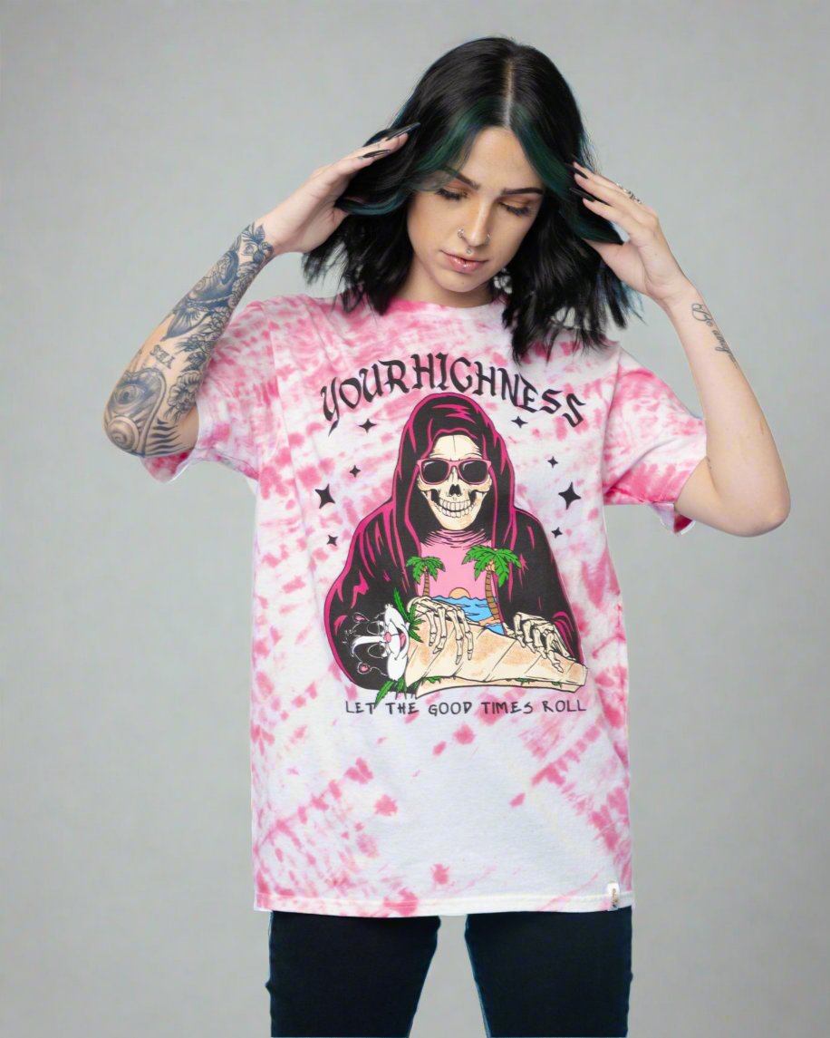 Good Times Roll Tie Dye SST Pink