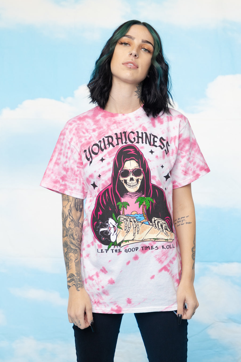 Good Times Roll Tie Dye SST Pink