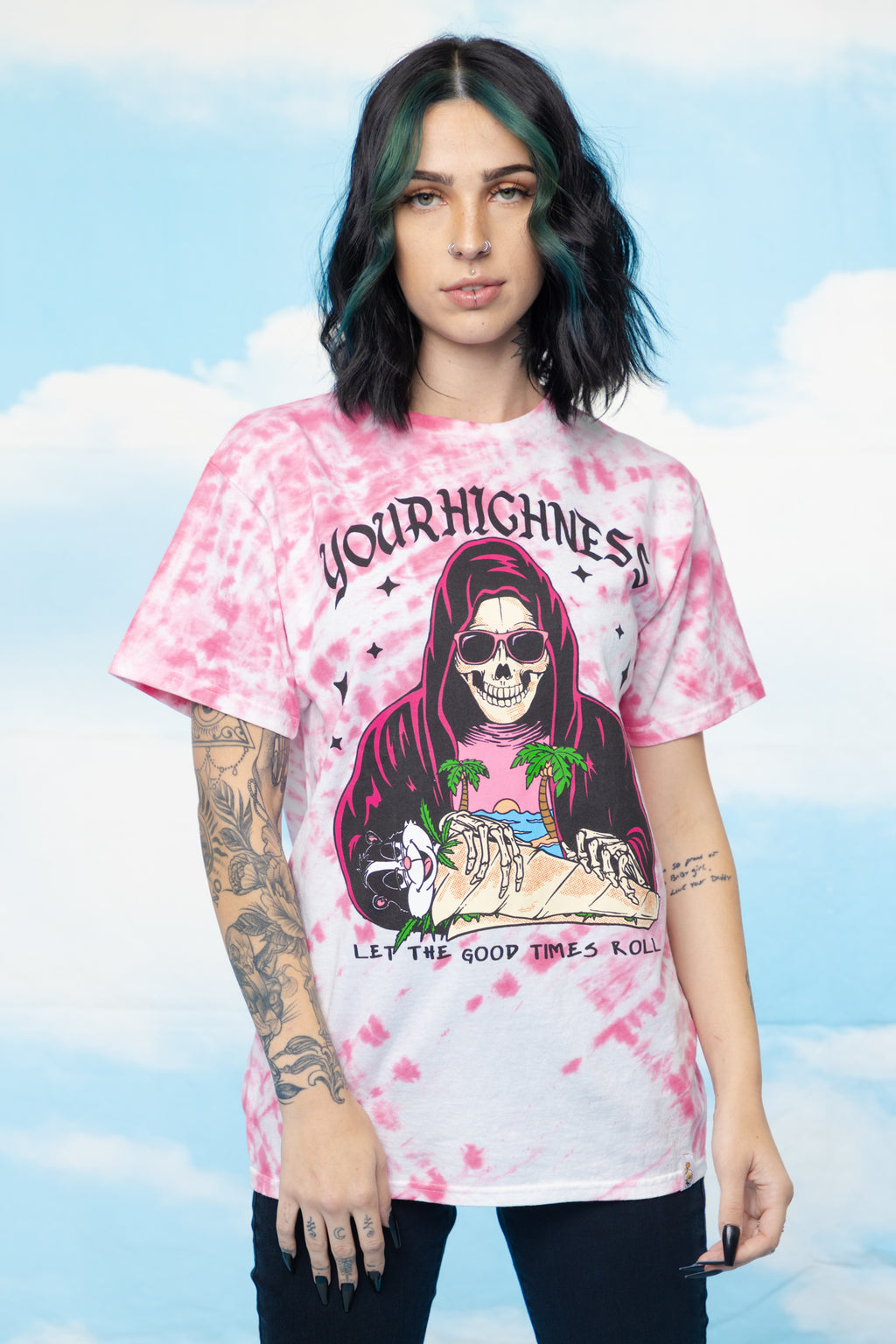 Good Times Roll Tie Dye SST Pink