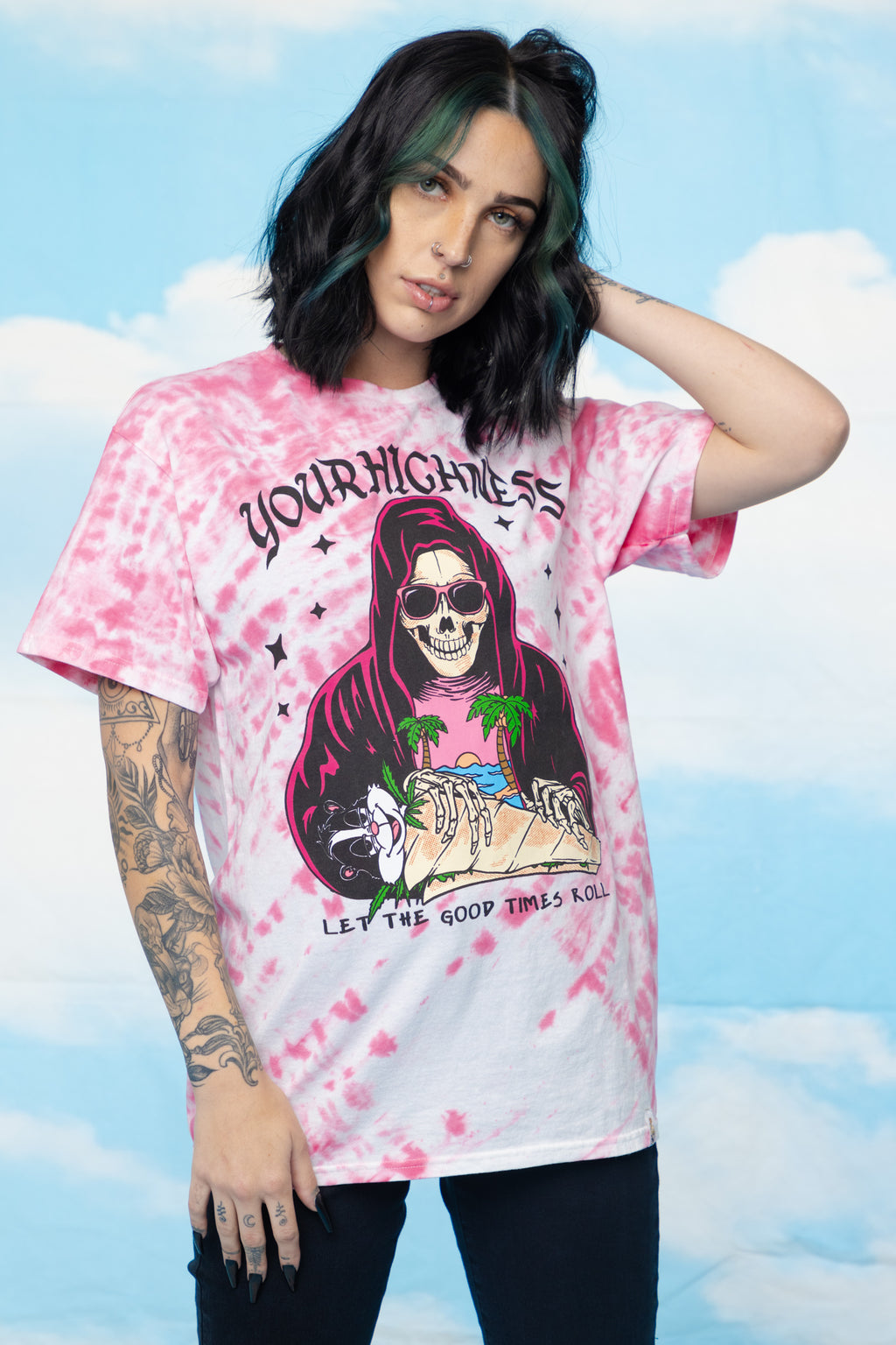 Good Times Roll Tie Dye SST Pink