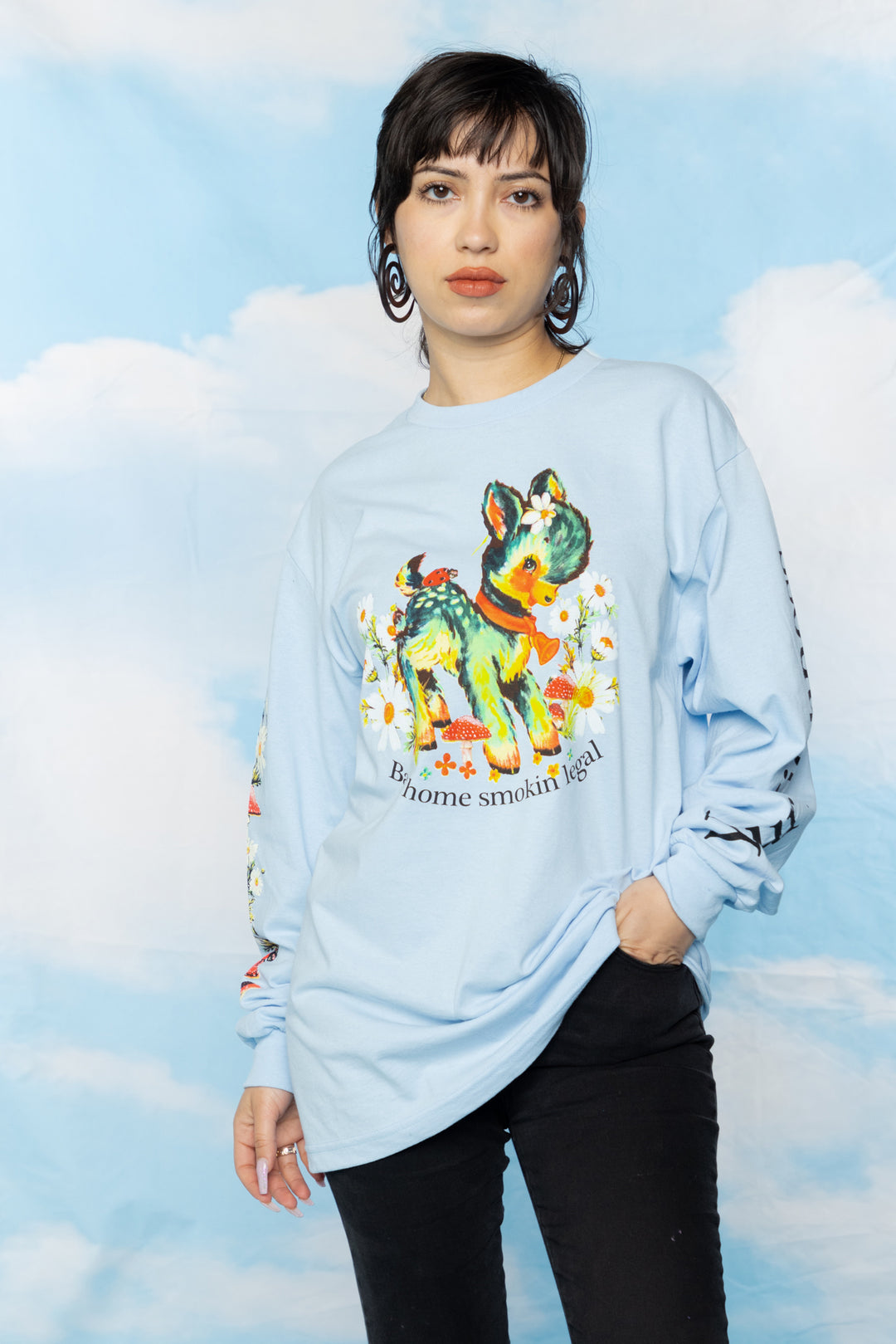 Smokin Legal L/S Light Blue