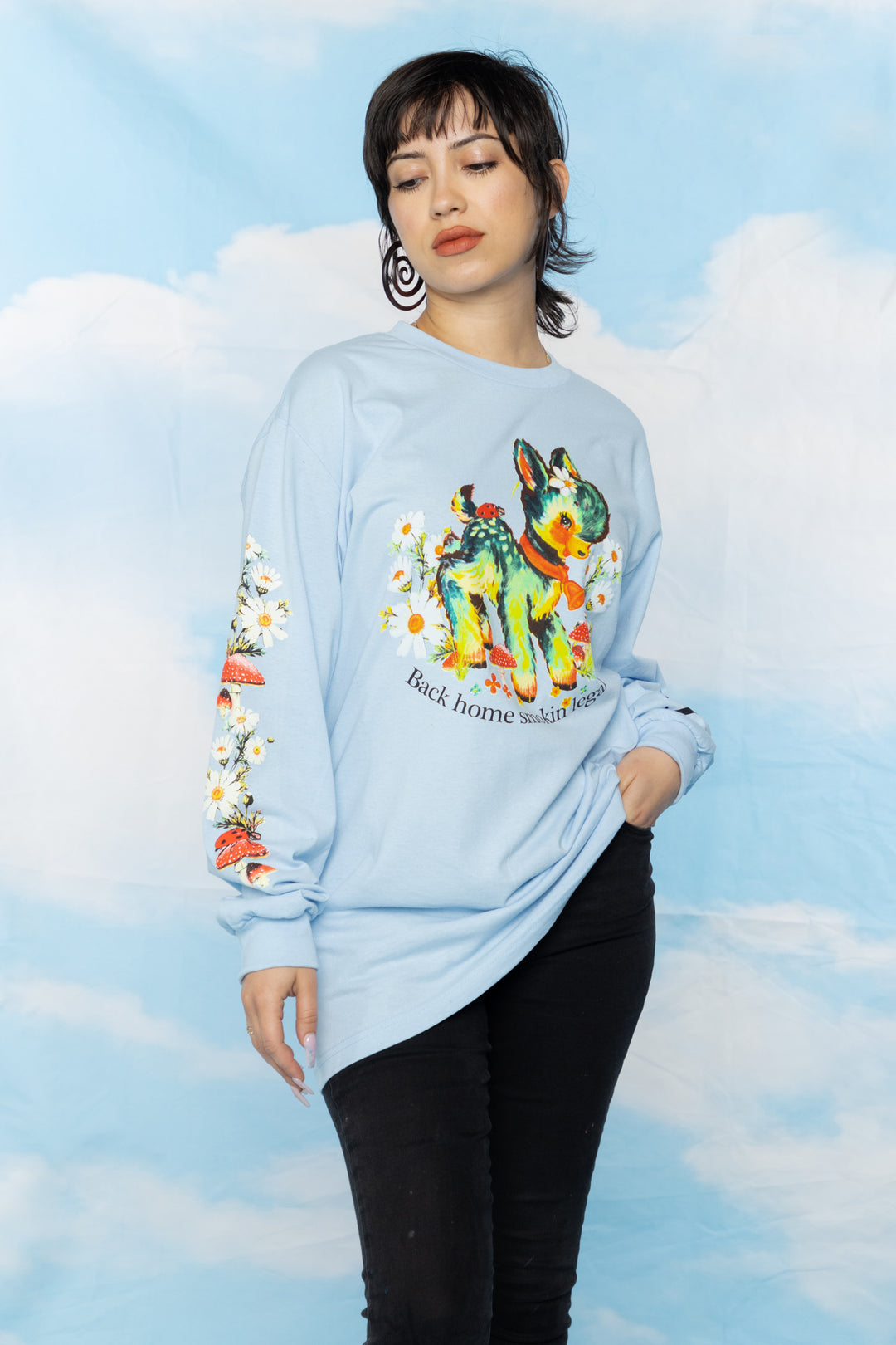 Smokin Legal L/S Light Blue