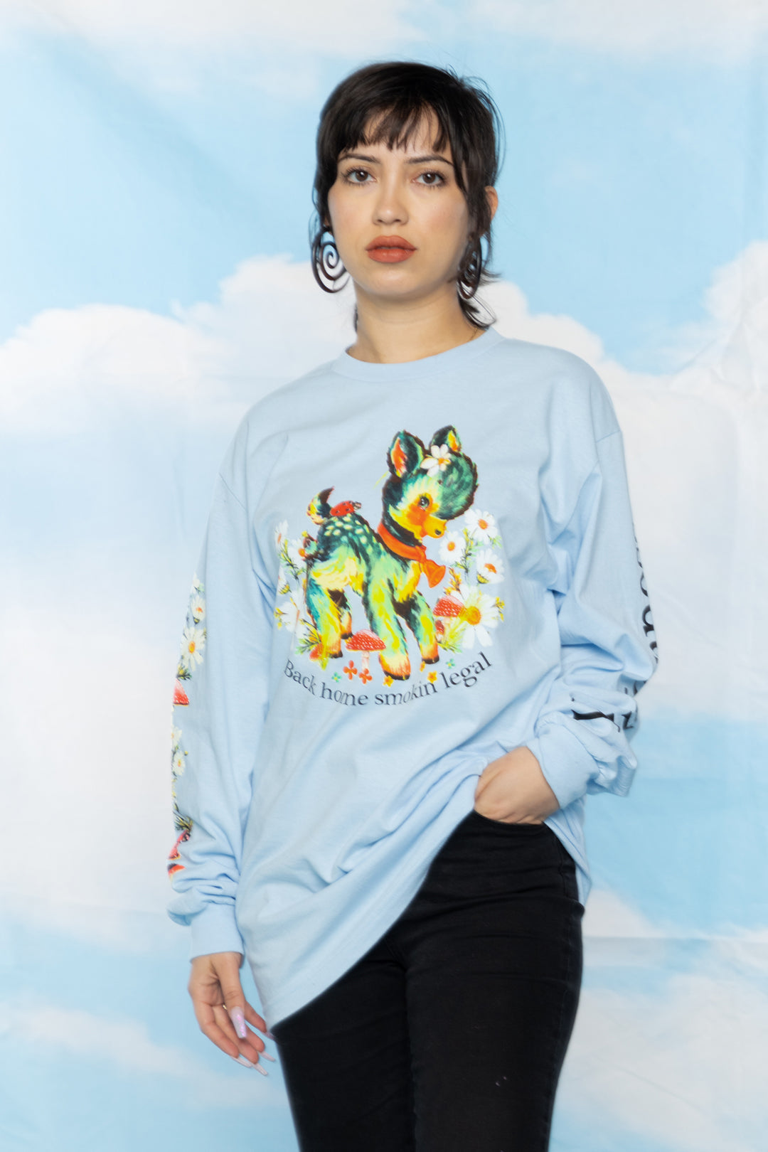 Smokin Legal L/S Light Blue