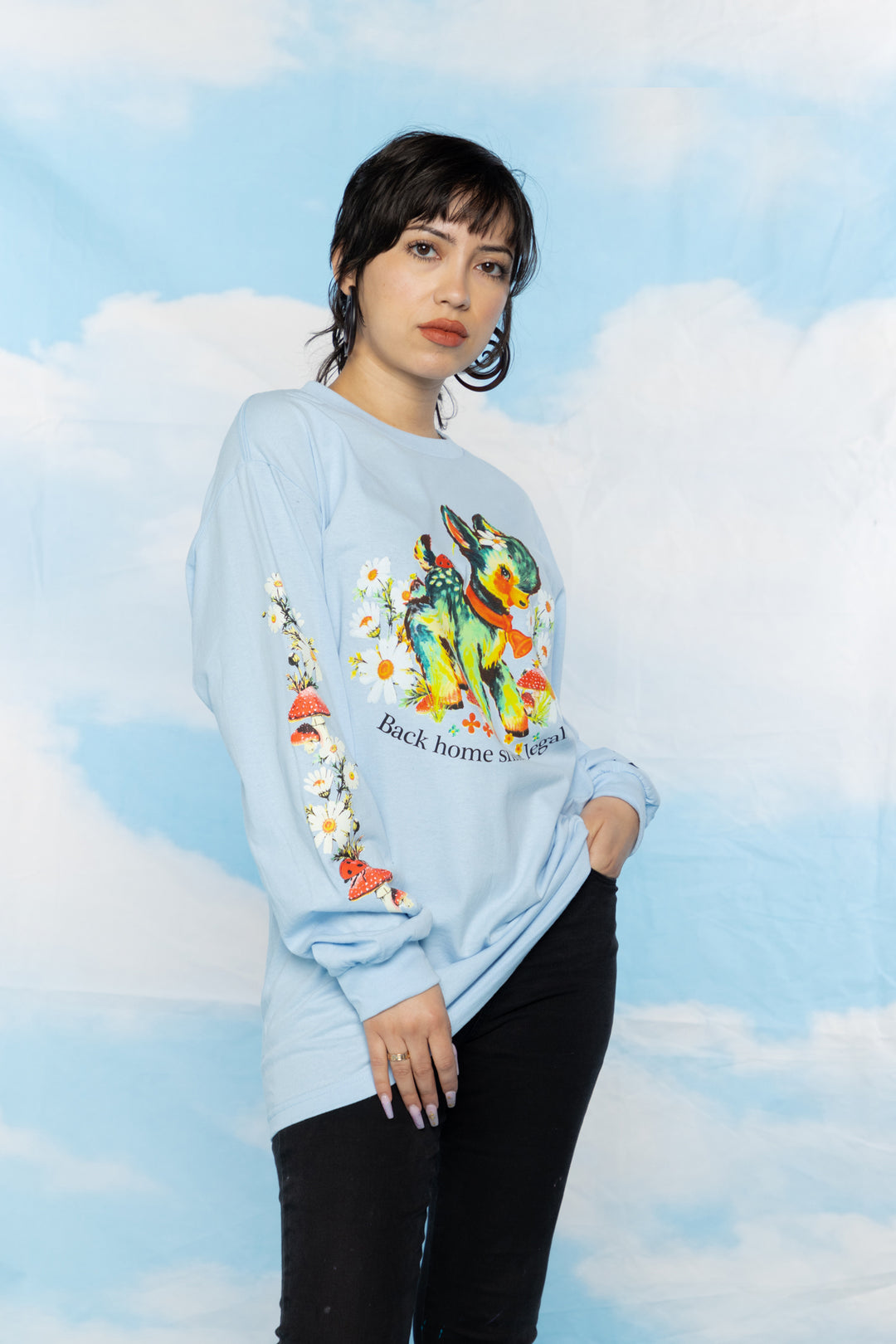 Smokin Legal L/S Light Blue