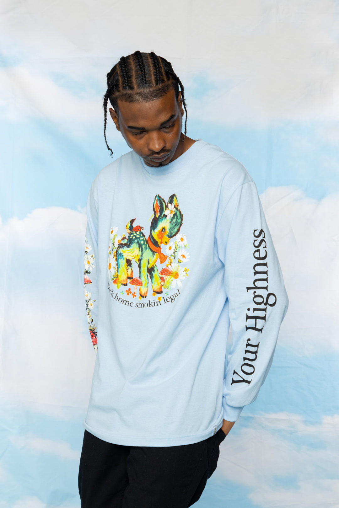 Smokin Legal L/S Light Blue