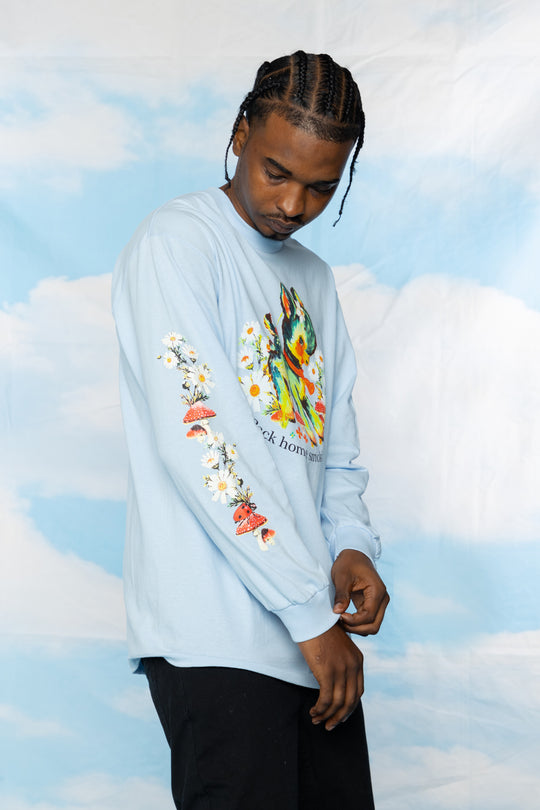 Smokin Legal L/S Light Blue