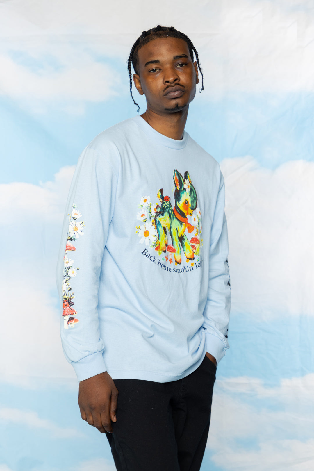 Smokin Legal L/S Light Blue