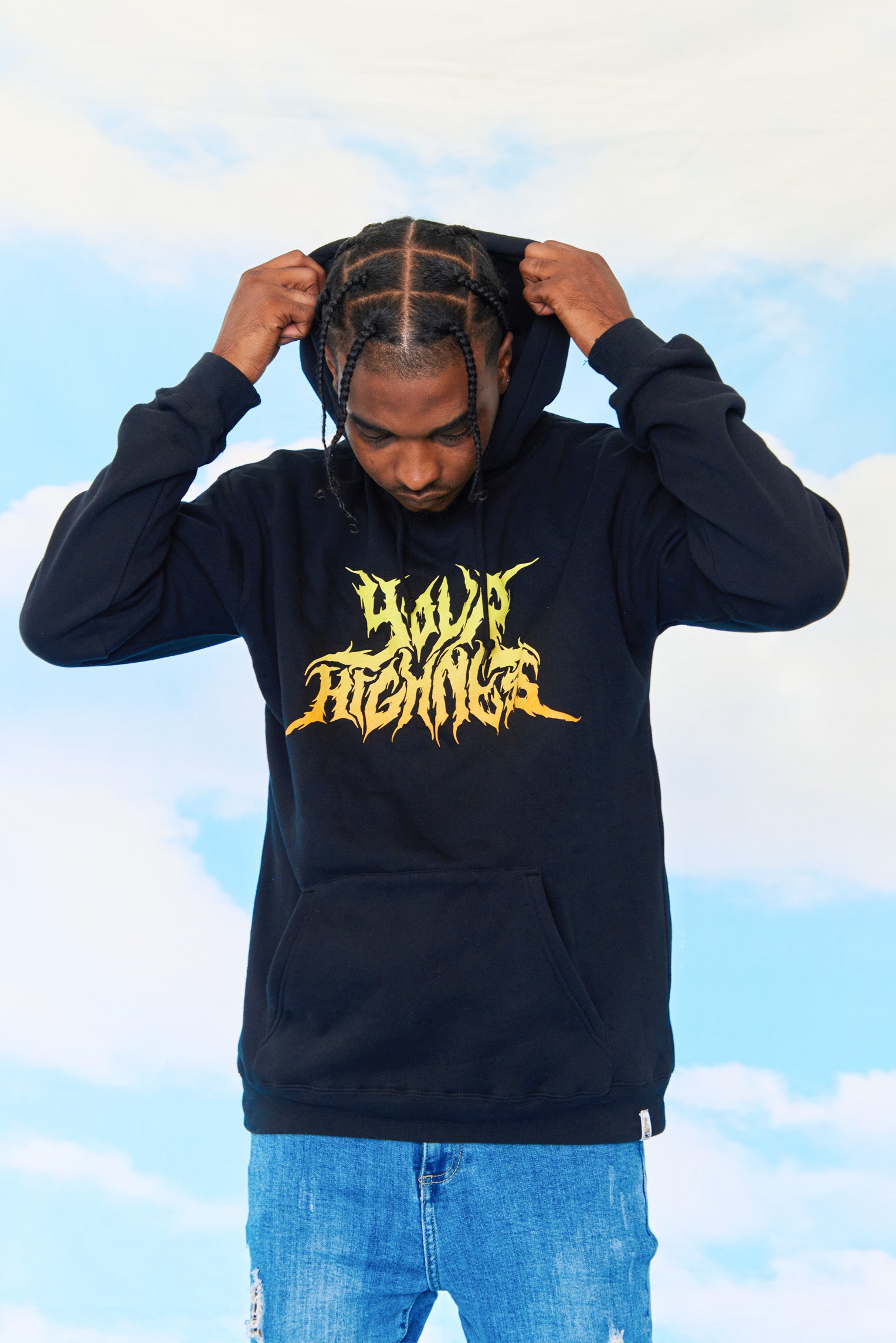 Resin Hoodie Black – Your Highness Clothing
