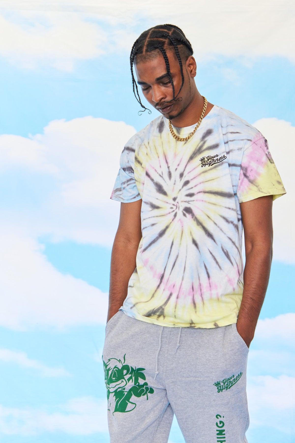 Skunk'd Blue Multi Dye Tee