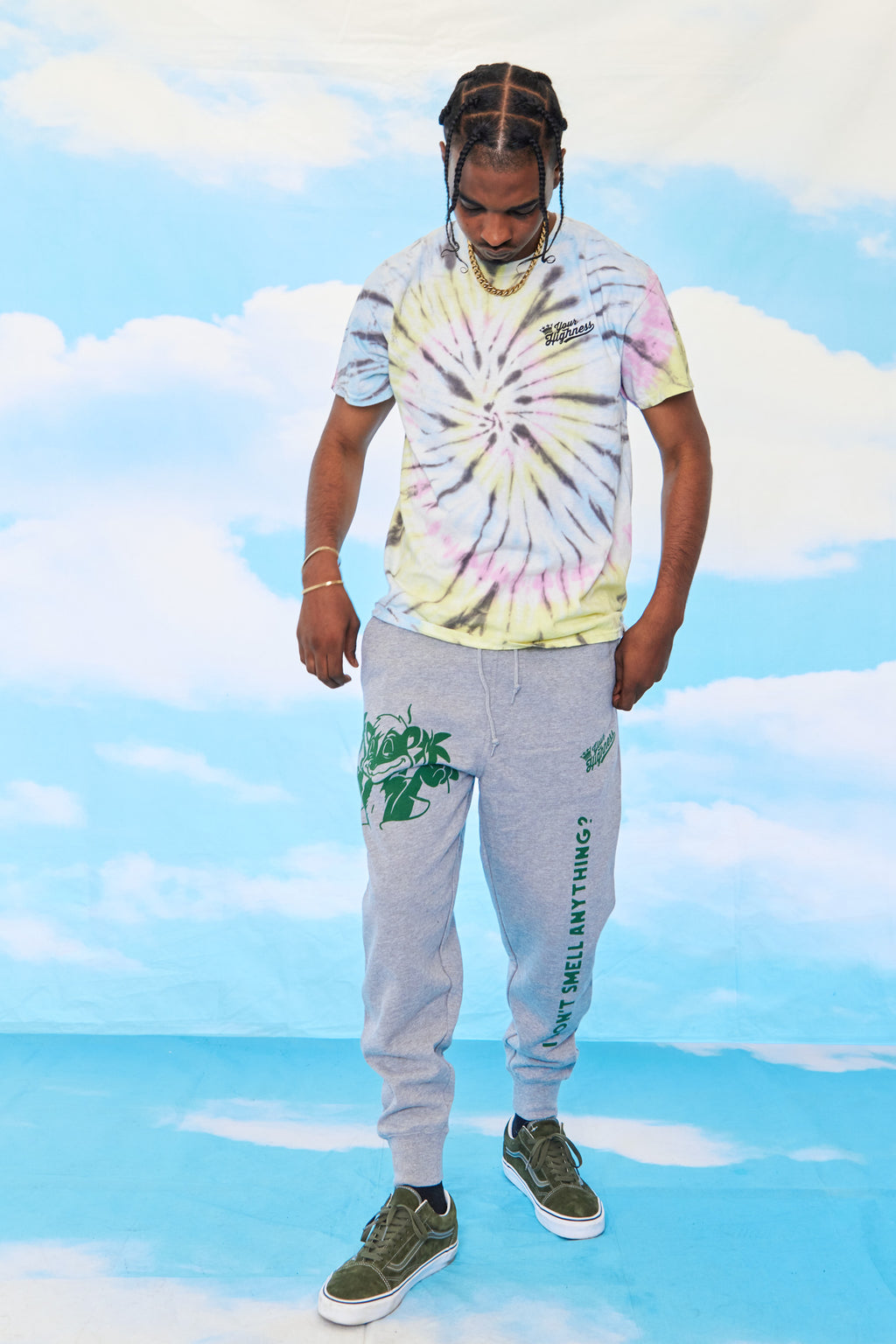 Skunk'd Blue Multi Dye Tee