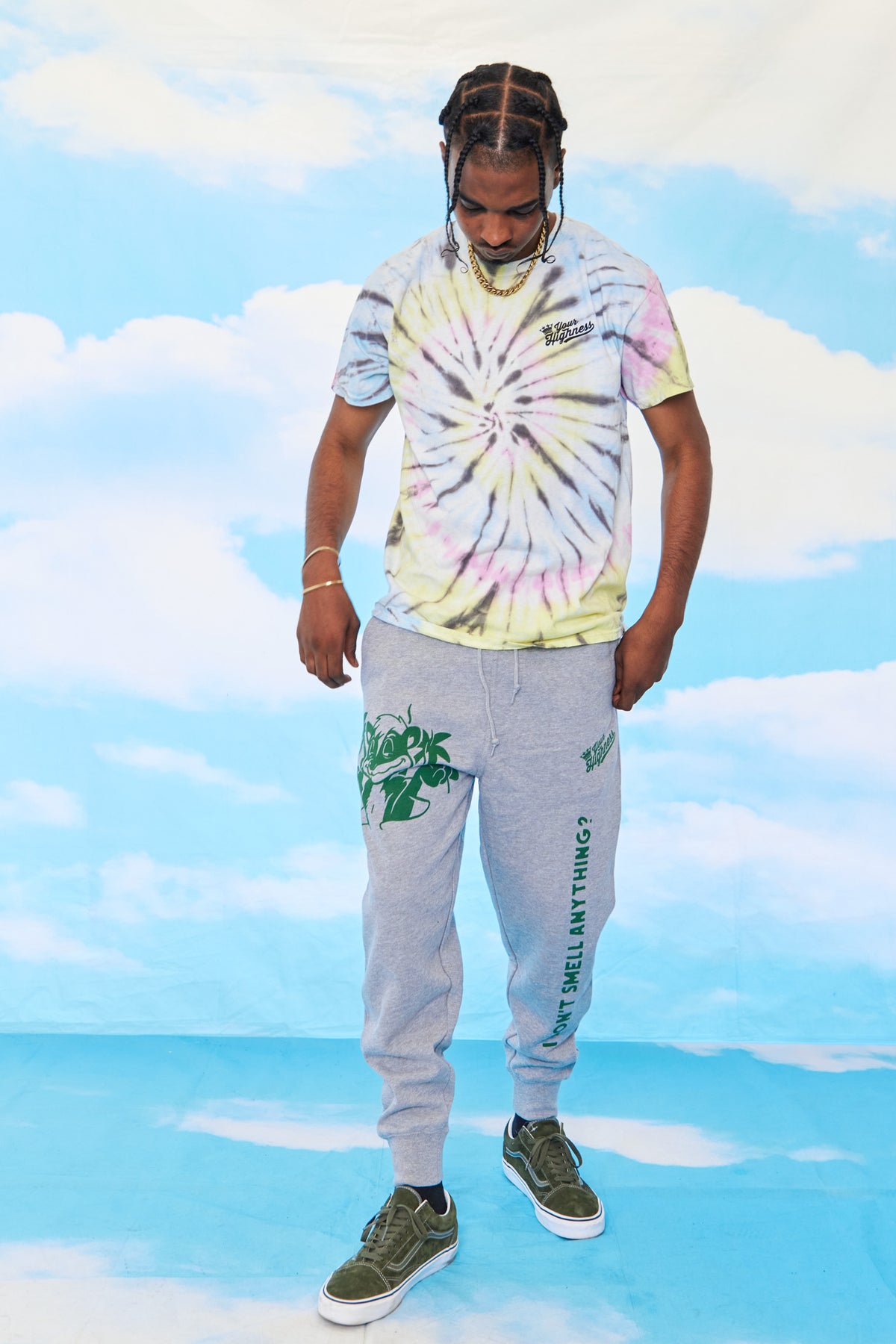 Skunk'd Blue Multi Dye Tee