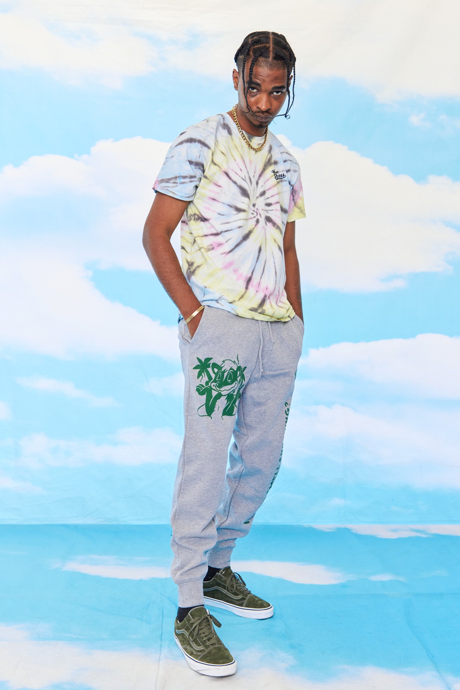 Skunk'd Blue Multi Dye Tee