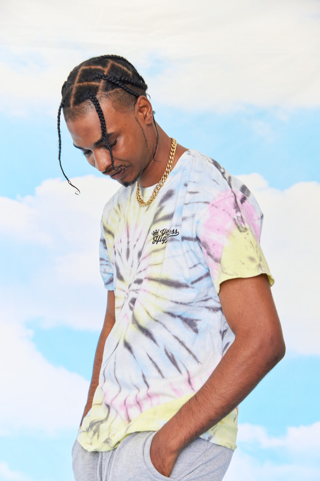 Skunk'd Blue Multi Dye Tee