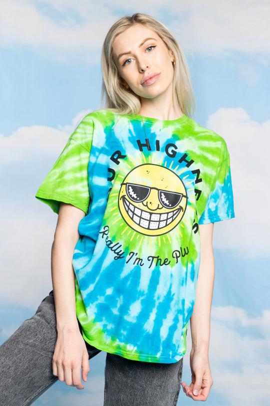Radiation Tie Dye Tee Blue