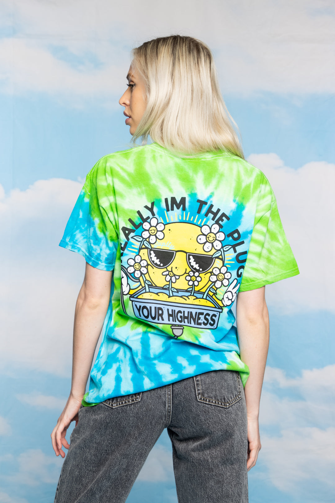 Radiation Tie Dye Tee Blue