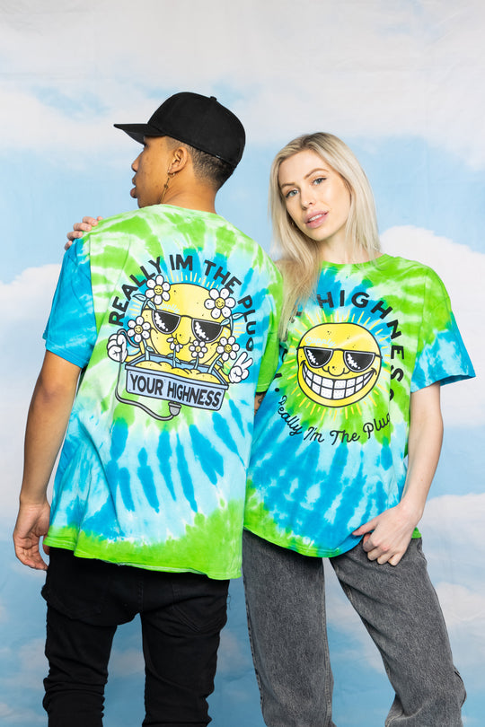 Radiation Tie Dye Tee Blue