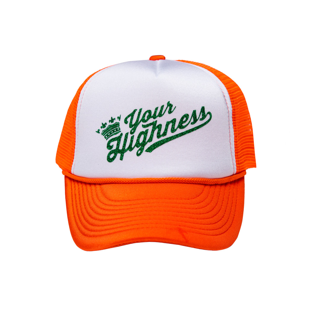 Crown Logo Mesh Cap Orange