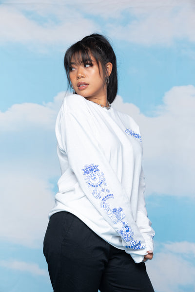 Flower Power L/S White