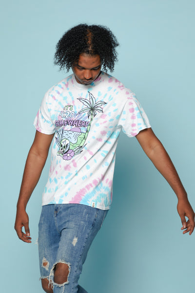 420 Somewhere Tie Dye Tee