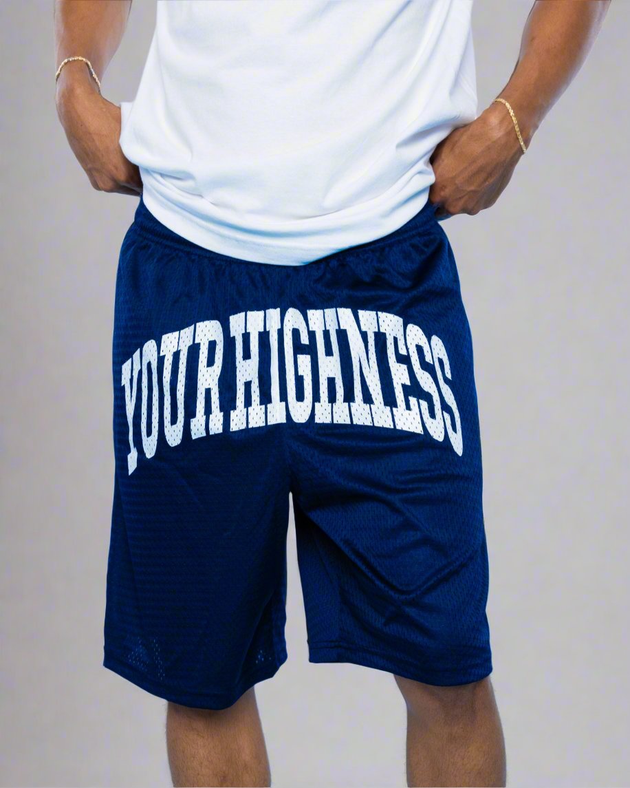 Graduate Logo Mesh Shorts Navy