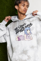 Smokin Bout You Grey Dye Hoodie, alternate view 5
