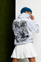 Wake & Bake Blue Tie Dye Hoodie, alternate view 7