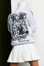 Wake & Bake Blue Tie Dye Hoodie, alternate view 5
