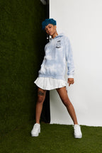 Wake & Bake Blue Tie Dye Hoodie, alternate view 8