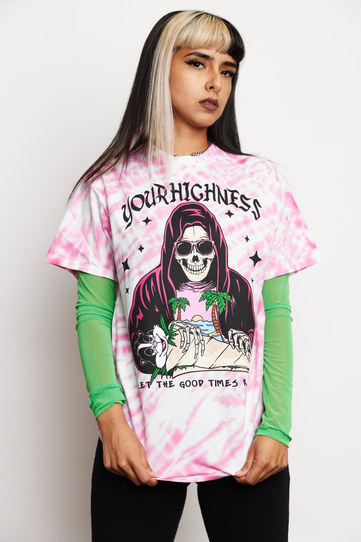 Good Times Roll Tie Dye SST Pink