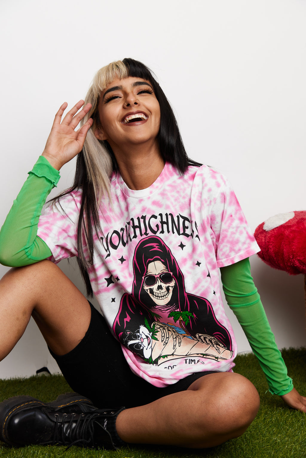Good Times Roll Tie Dye SST Pink