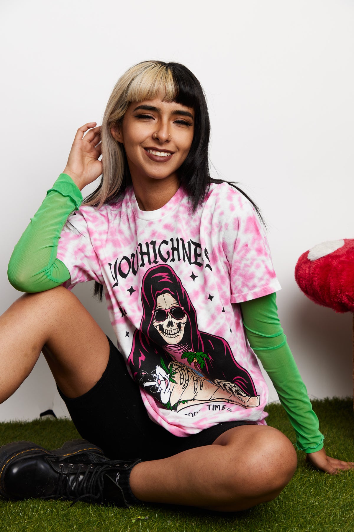 Good Times Roll Tie Dye SST Pink