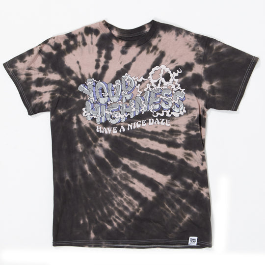 Good Vibes Brown Tie Dye Tee