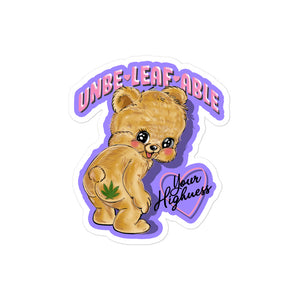 Unbe-leaf-able Sticker