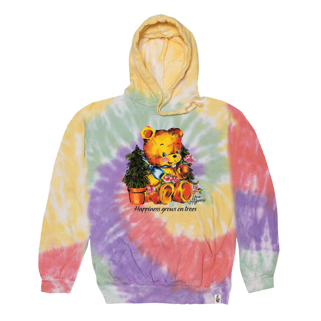 Trees Tie Dye Hoodie Rainbow