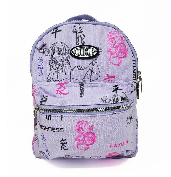 Puff Puff Purple Mini Backpack